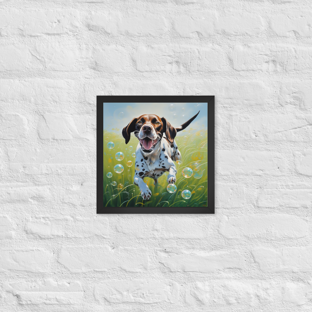 PugMug Custom Pointer Dog Framed Print