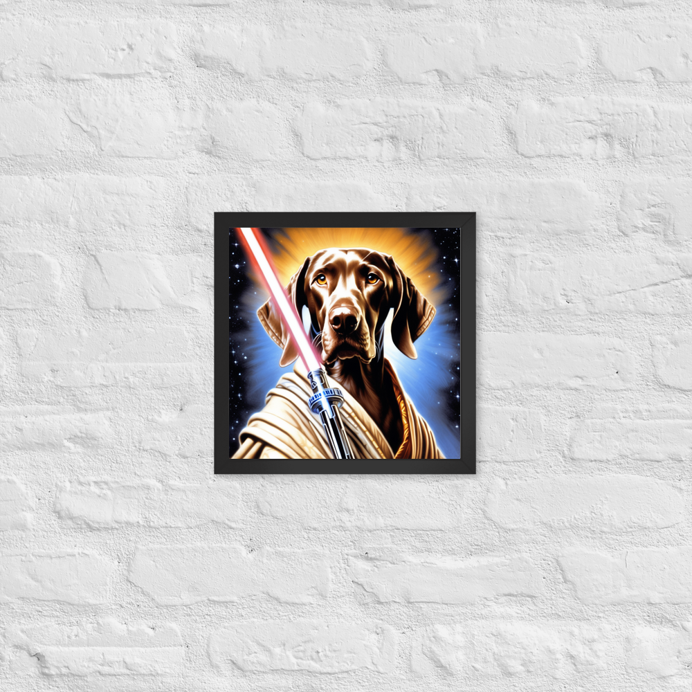 PugMug Custom Weimaraner Framed Print