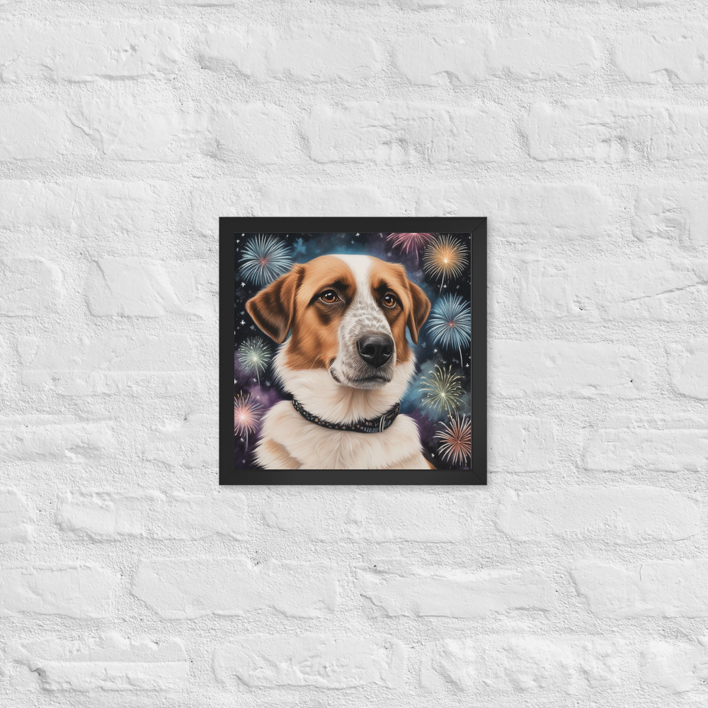 PugMug Custom Hazim Framed Print