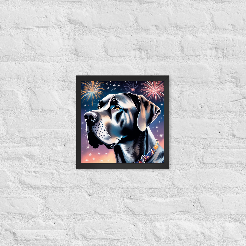 PugMug Custom Great Dane Framed Print