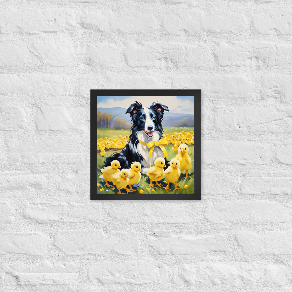 PugMug Custom Border Collie Framed Print