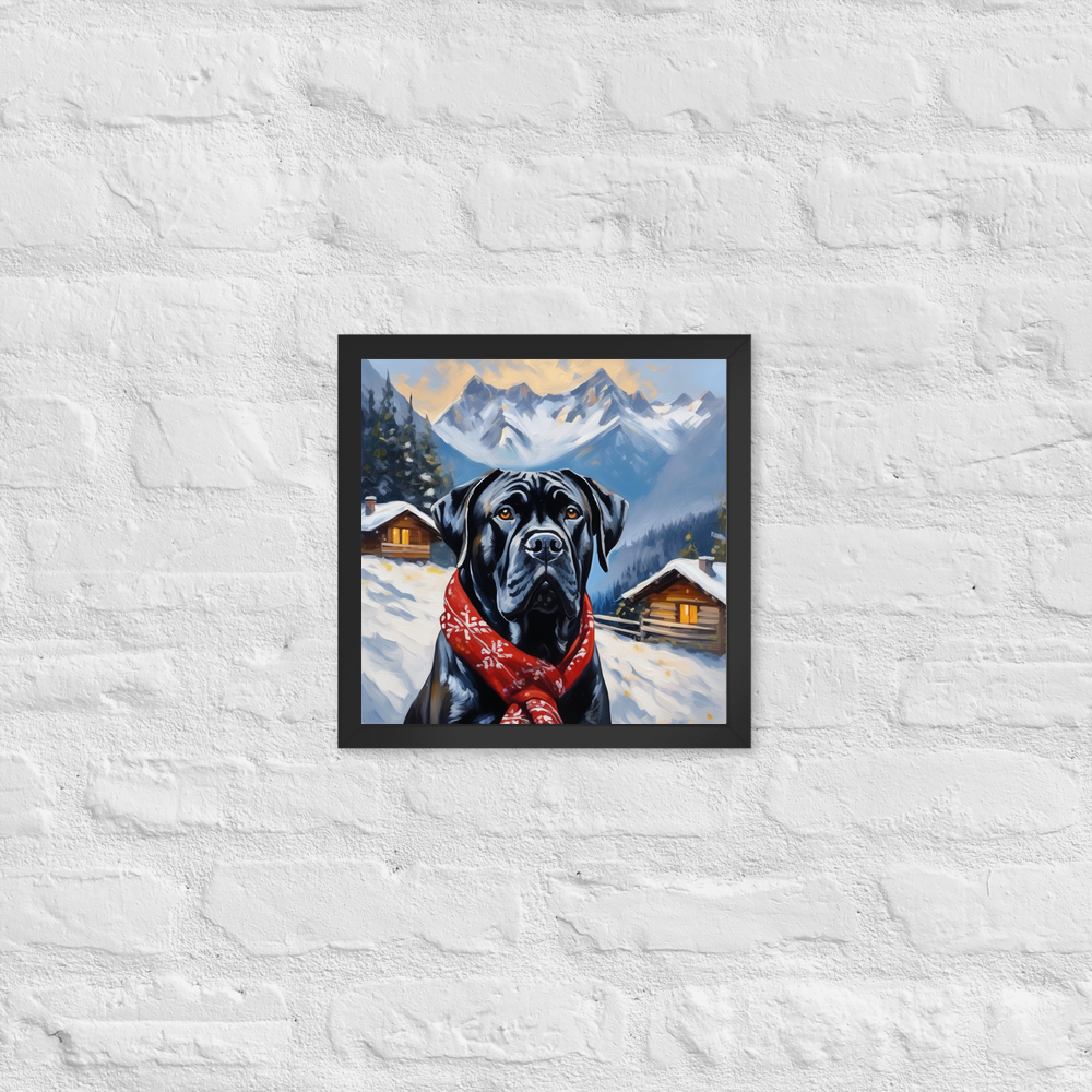 PugMug Custom Cane Corso Framed Print