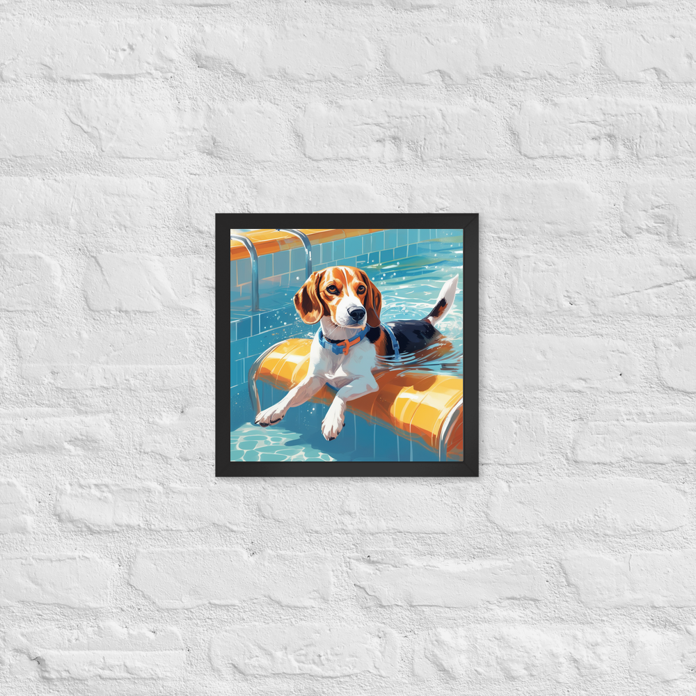 PugMug Custom Beagle Framed Print