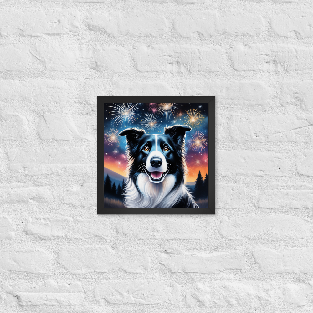 PugMug Custom Border Collie Framed Print