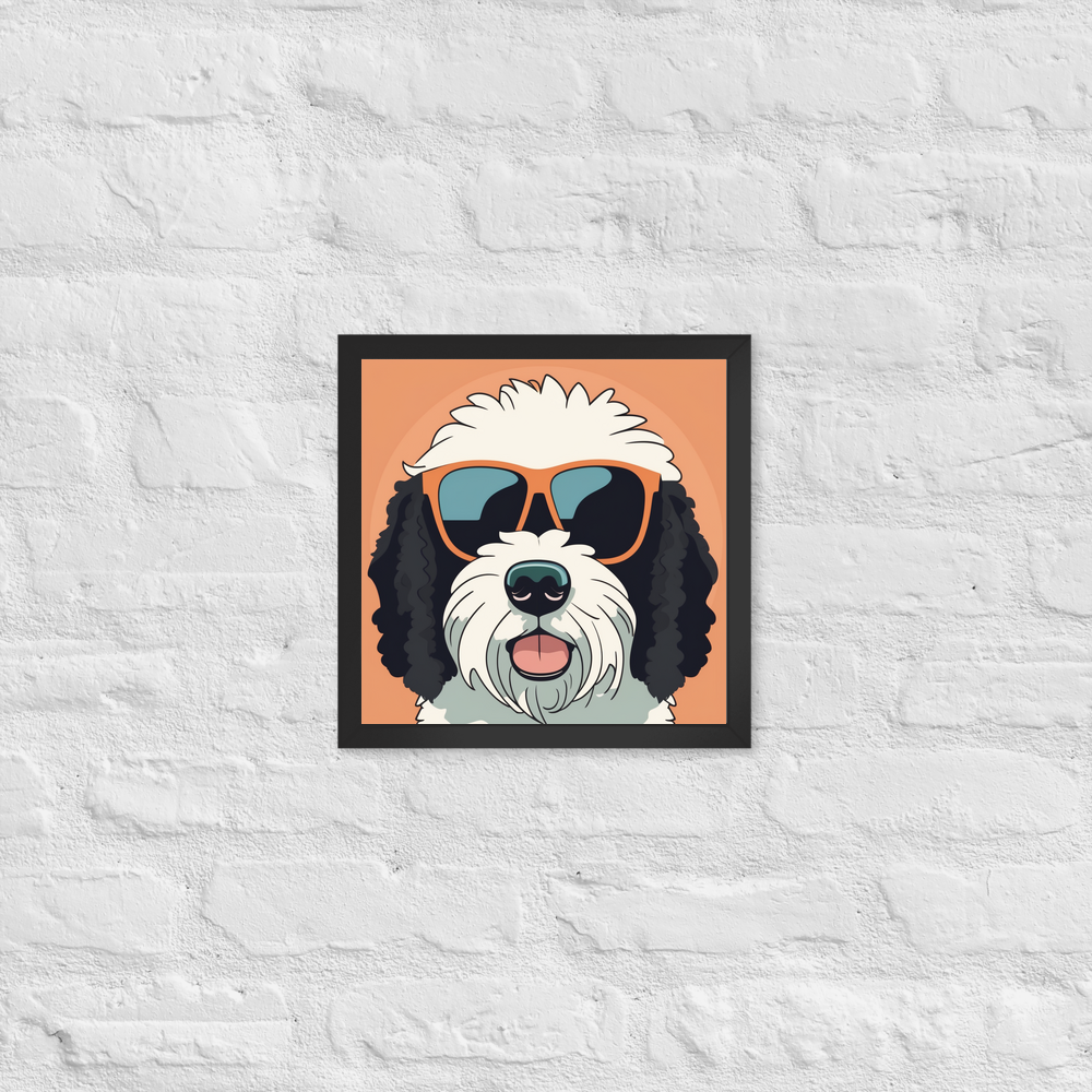 PugMug Custom Portuguese Water Dog Framed Print