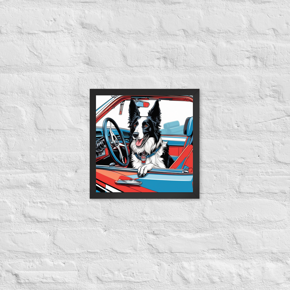 PugMug Custom Border Collie Framed Print
