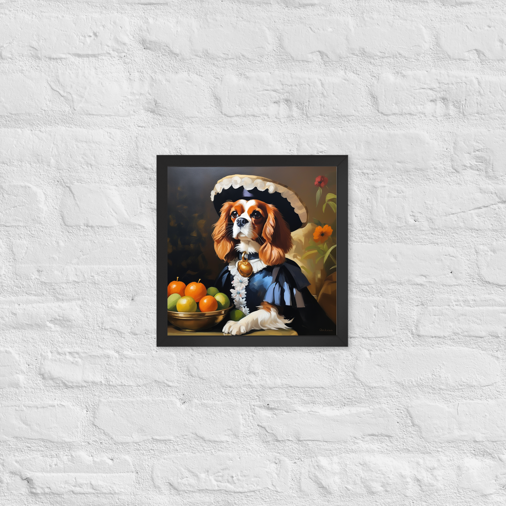 PugMug Custom Cavalier King Charles Spaniel Framed Print