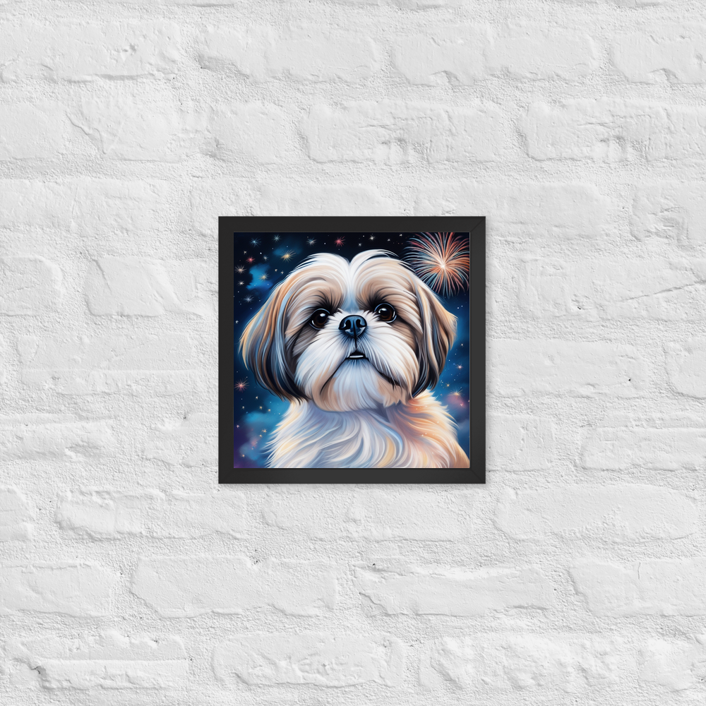 PugMug Custom Shih Tzu Framed Print