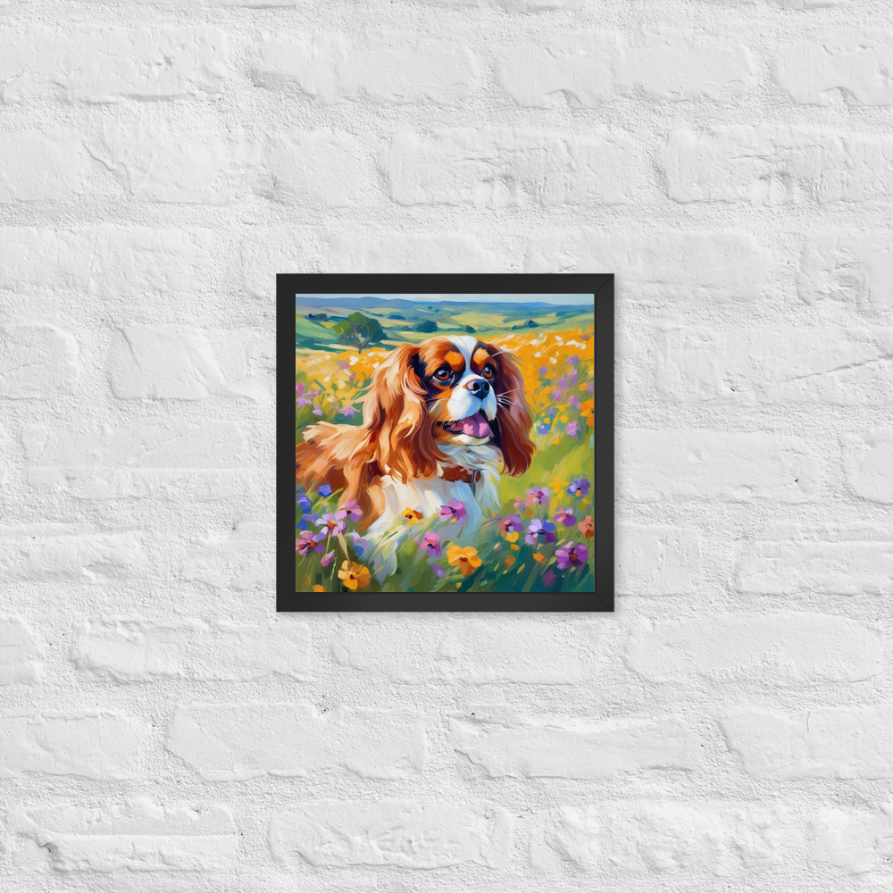 PugMug Custom Cavalier King Charles Spaniel Framed Print