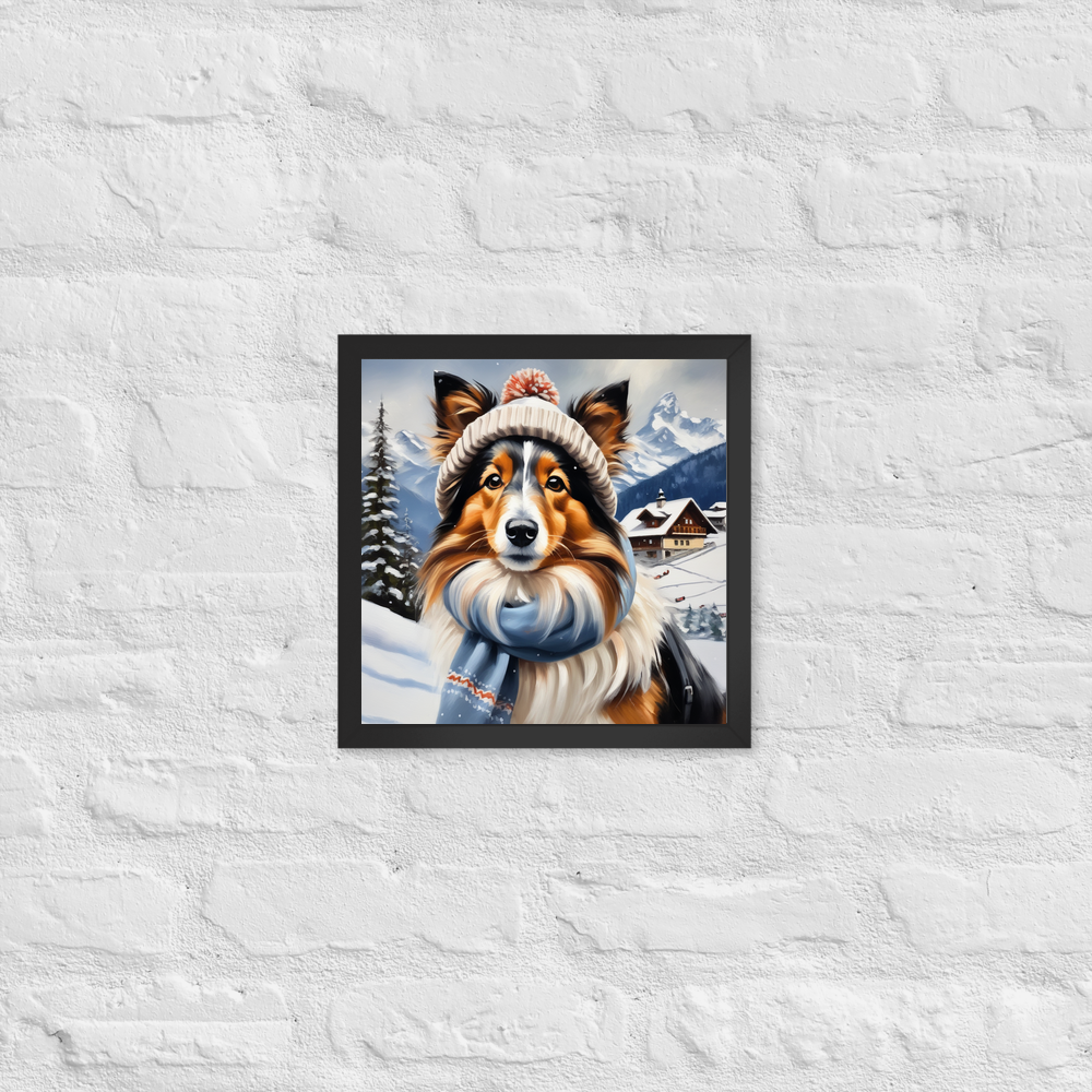 PugMug Custom Shetland Sheepdog Framed Print