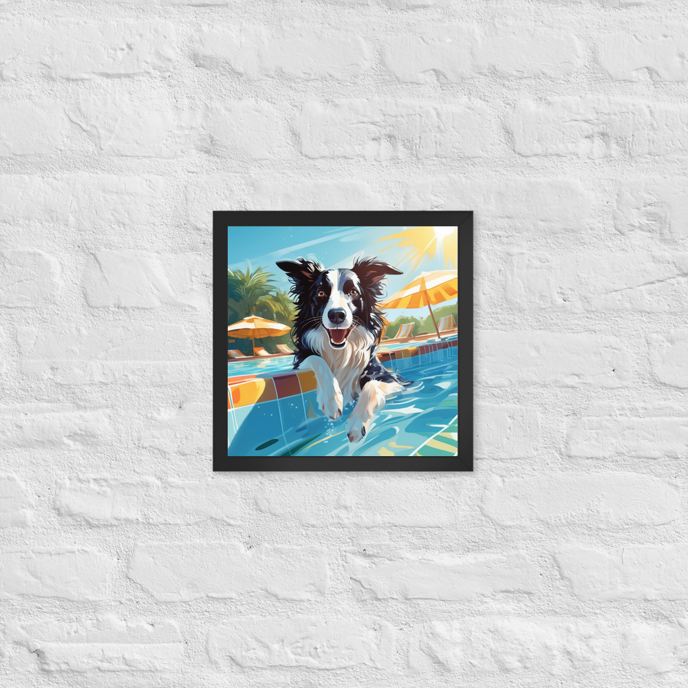 PugMug Custom Border Collie Framed Print