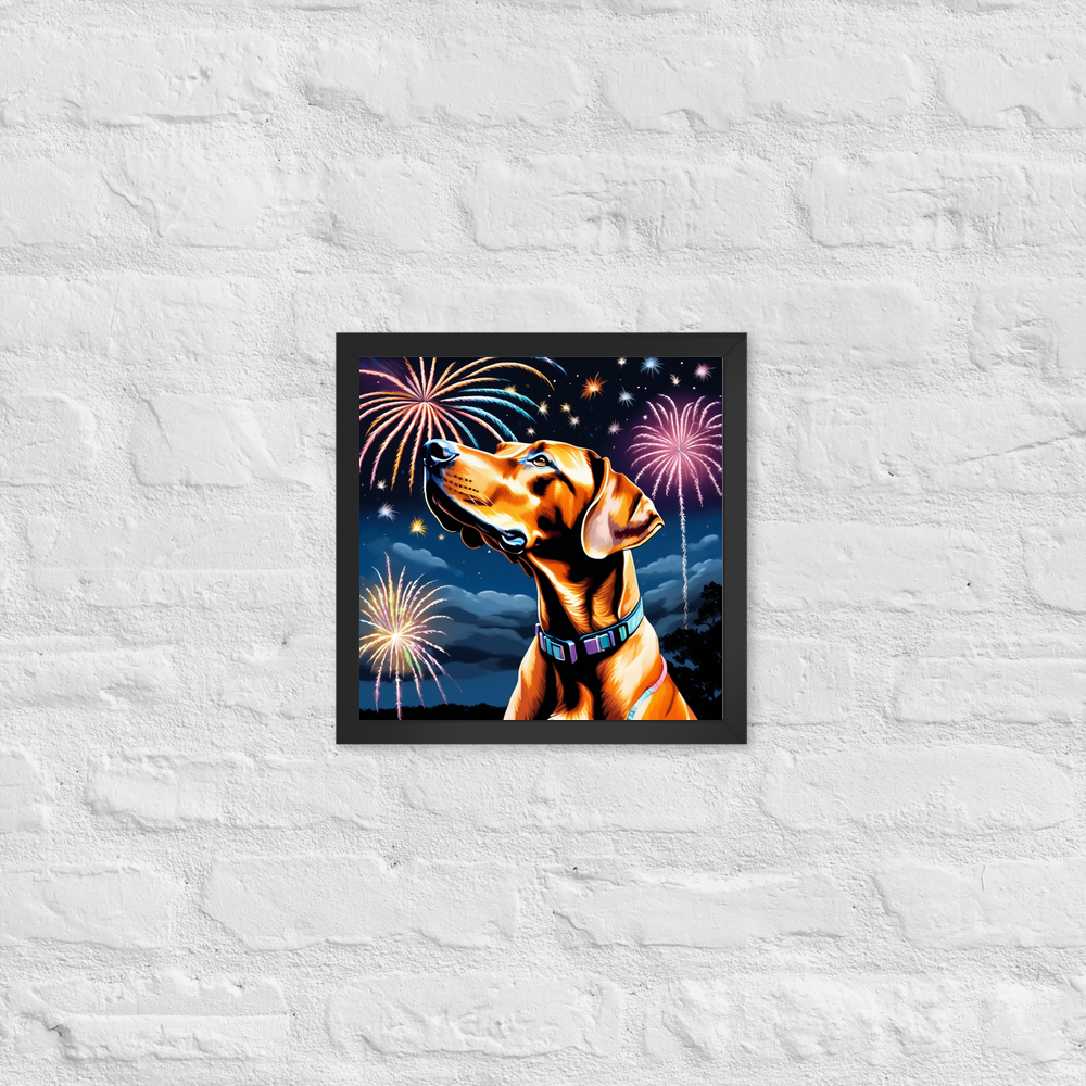 PugMug Custom Rhodesian Ridgeback Framed Print