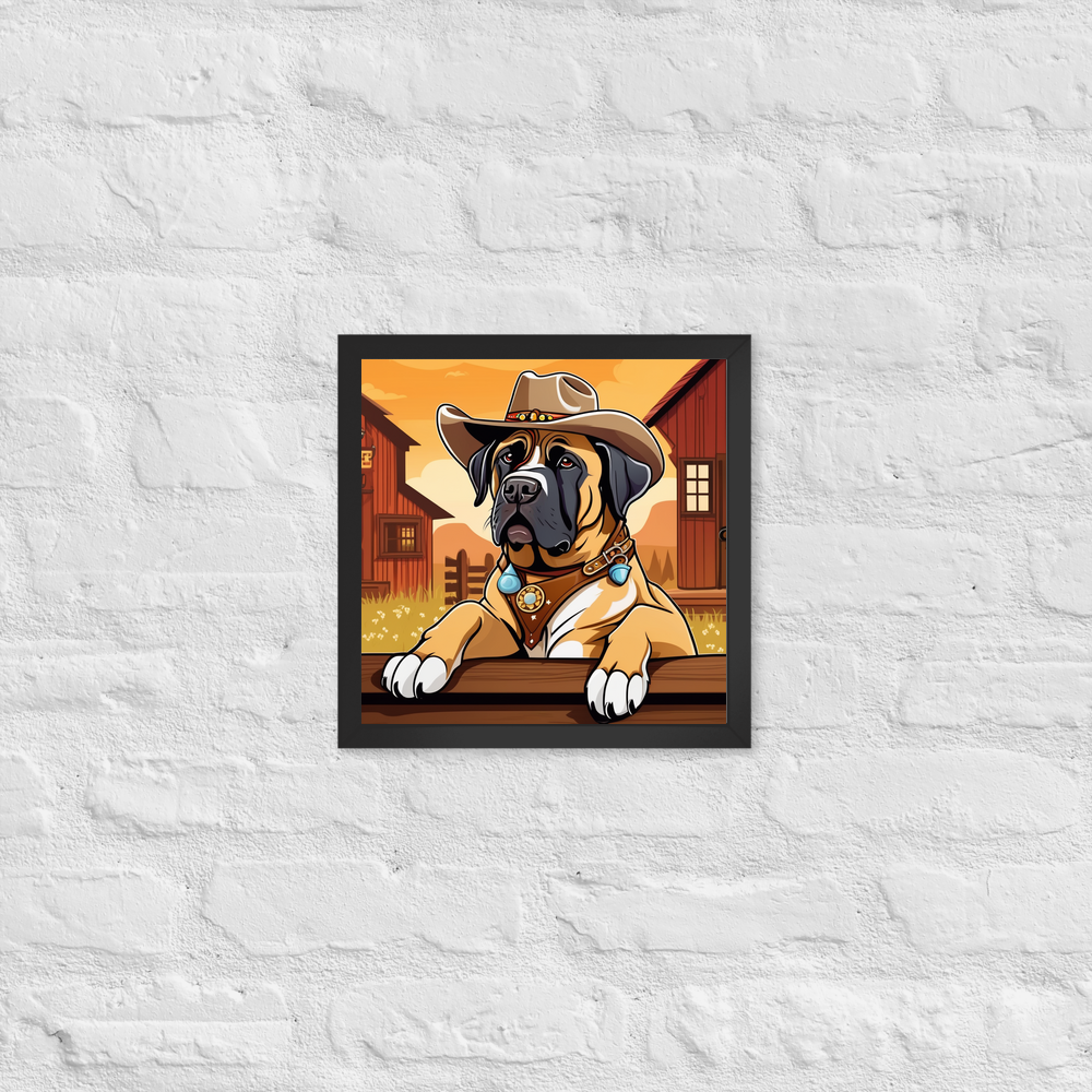 PugMug Custom Mastiff Framed Print