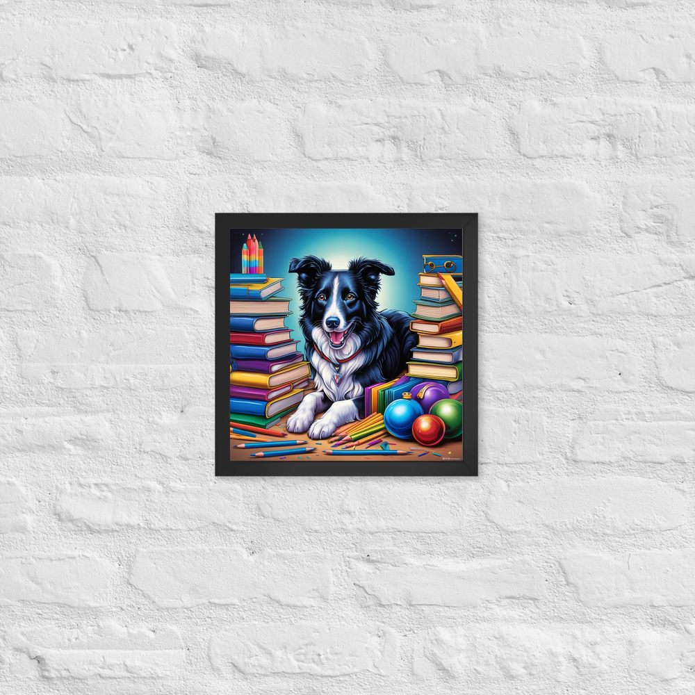 PugMug Custom Border Collie Framed Print