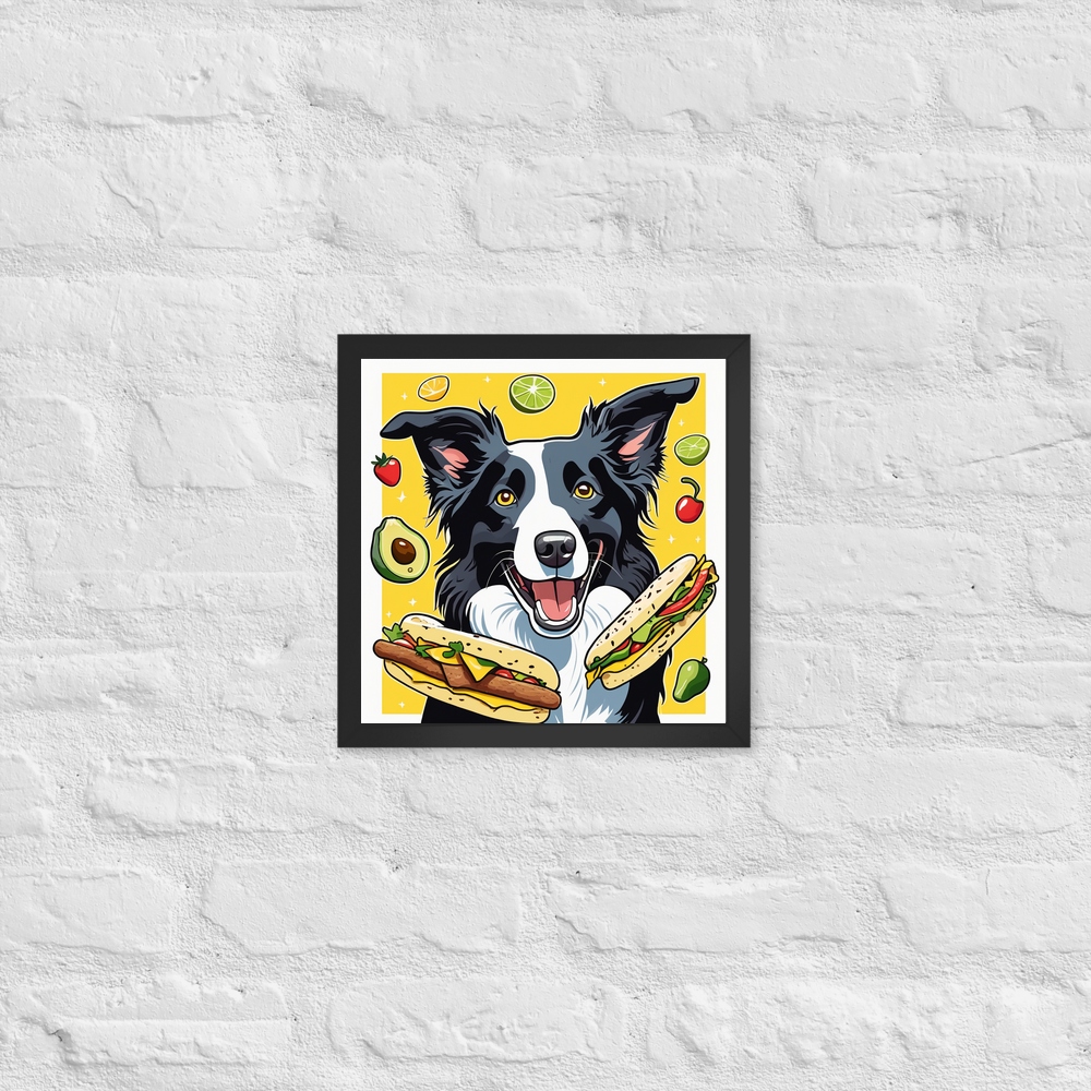 PugMug Custom Border Collie Framed Print