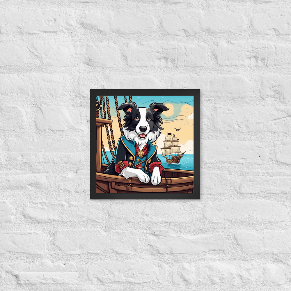 PugMug Custom Border Collie Framed Print