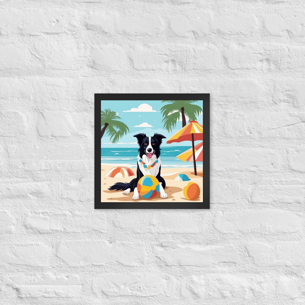 PugMug Custom Border Collie Framed Print