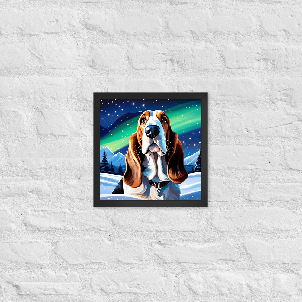 PugMug Custom Basset Hound Framed Print