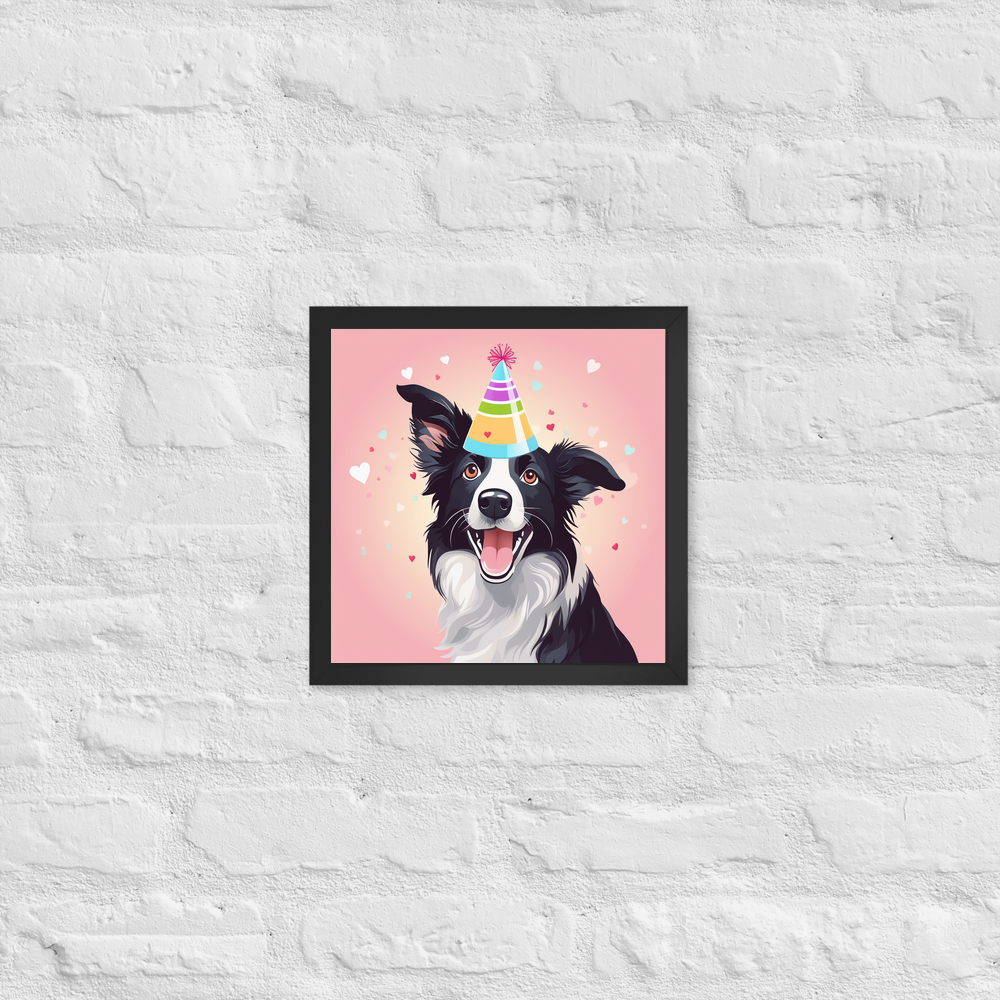 PugMug Custom Border Collie Framed Print