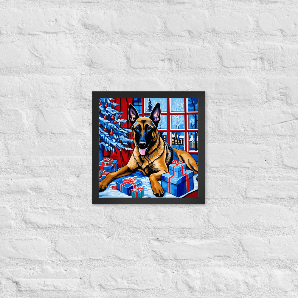 PugMug Custom Belgian Malinois Framed Print