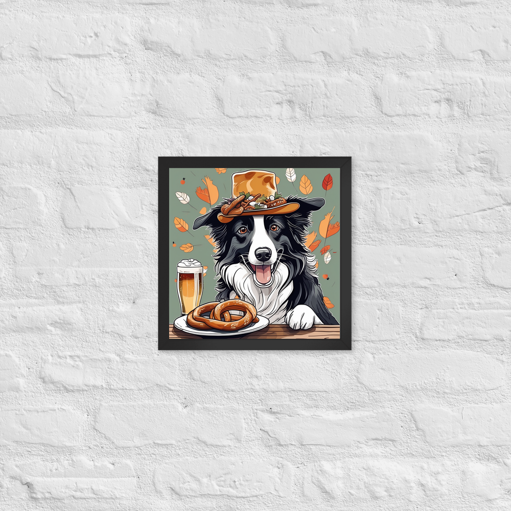 PugMug Custom Border Collie Framed Print