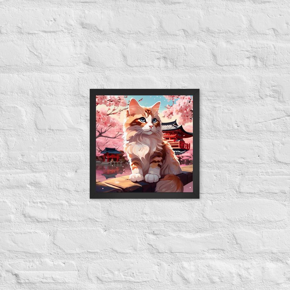 PugMug Custom Tabby Ragdoll Cat Framed Print