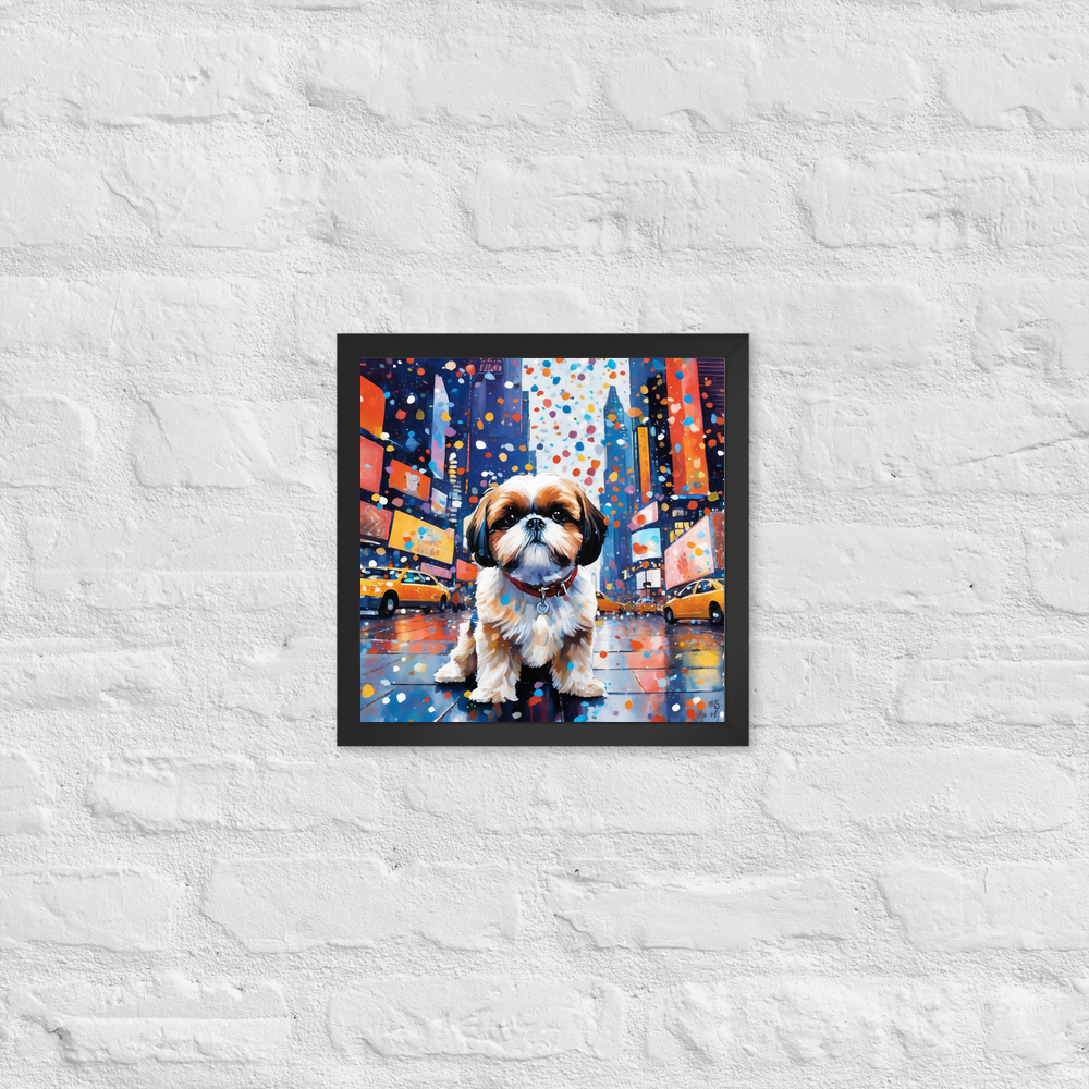 PugMug Custom Shih Tzu Framed Print