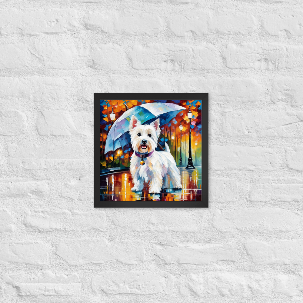 PugMug Custom West Highland White Terrier Framed Print
