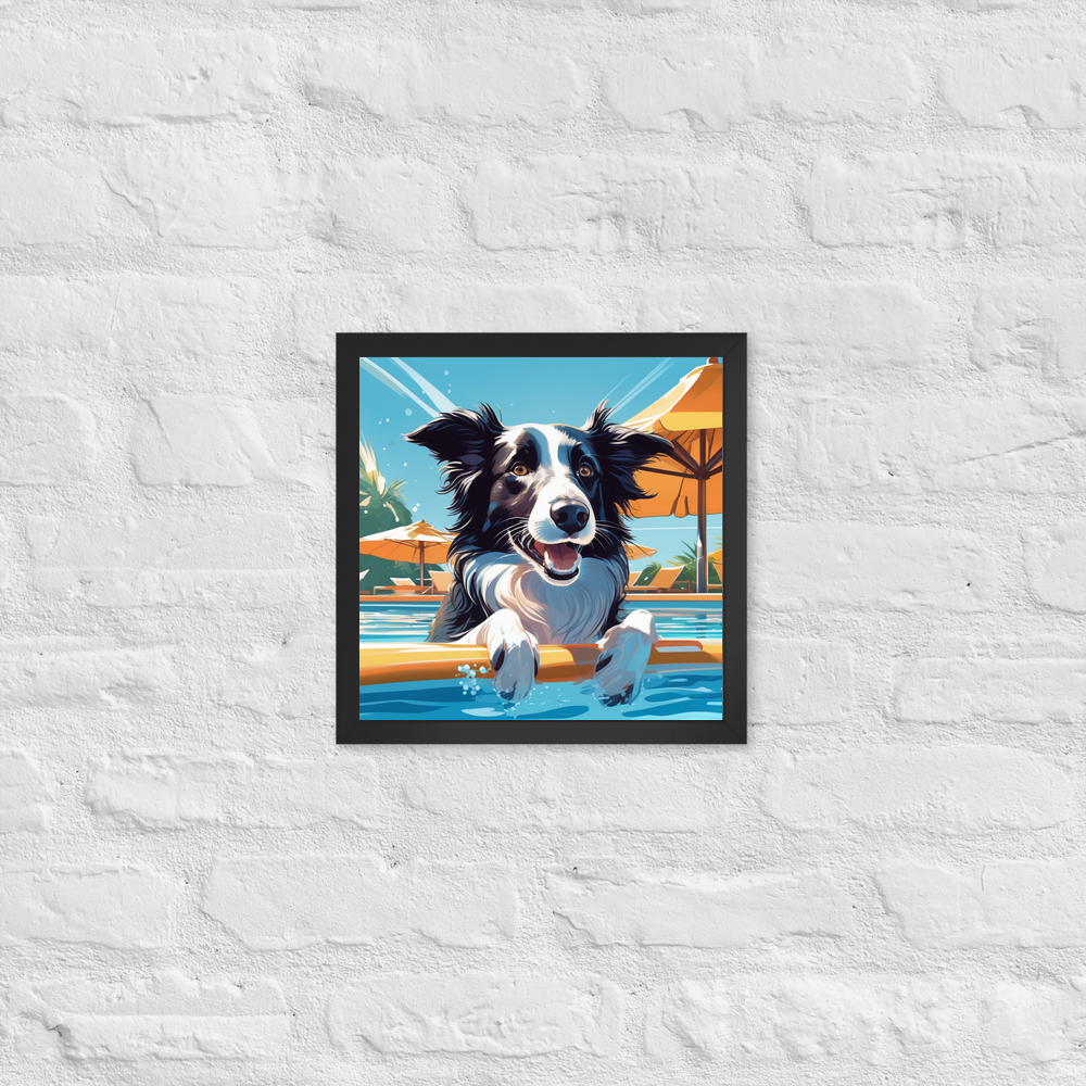 PugMug Custom Border Collie Framed Print