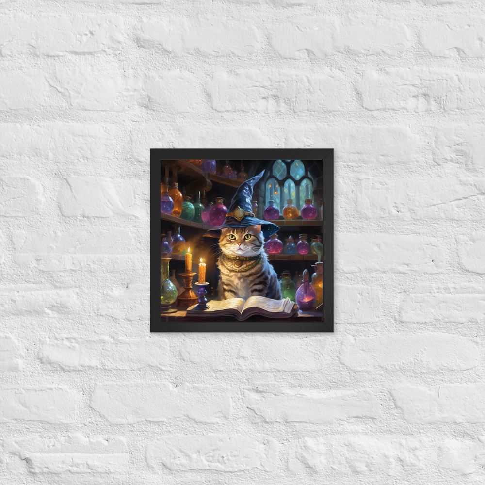 PugMug Custom Tabby American Shorthair Cat Framed Print