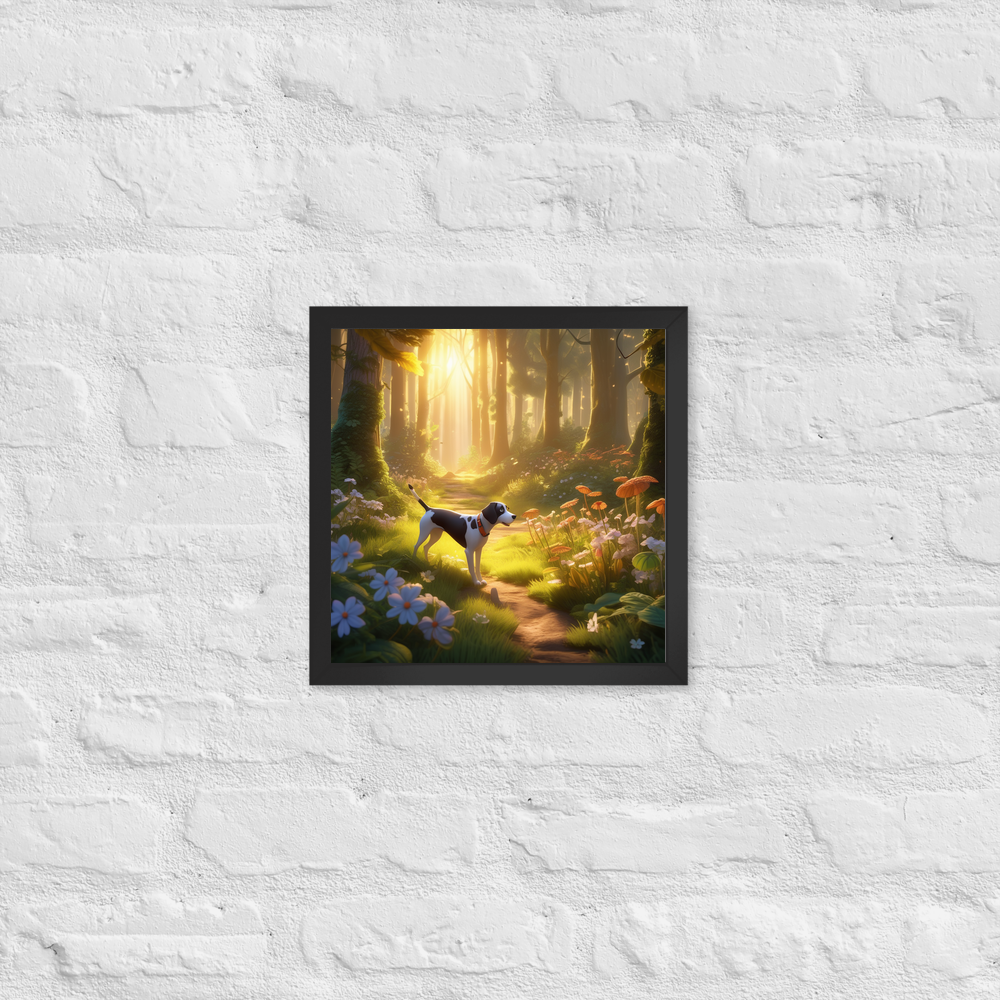 PugMug Custom Pointer Dog Framed Print