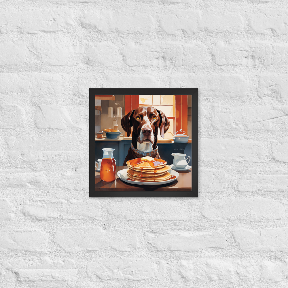 PugMug Custom Pointer Dog Framed Print