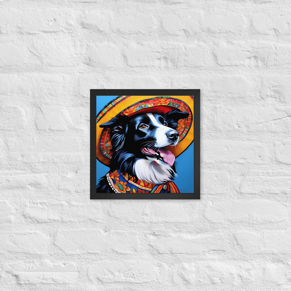 PugMug Custom Border Collie Framed Print