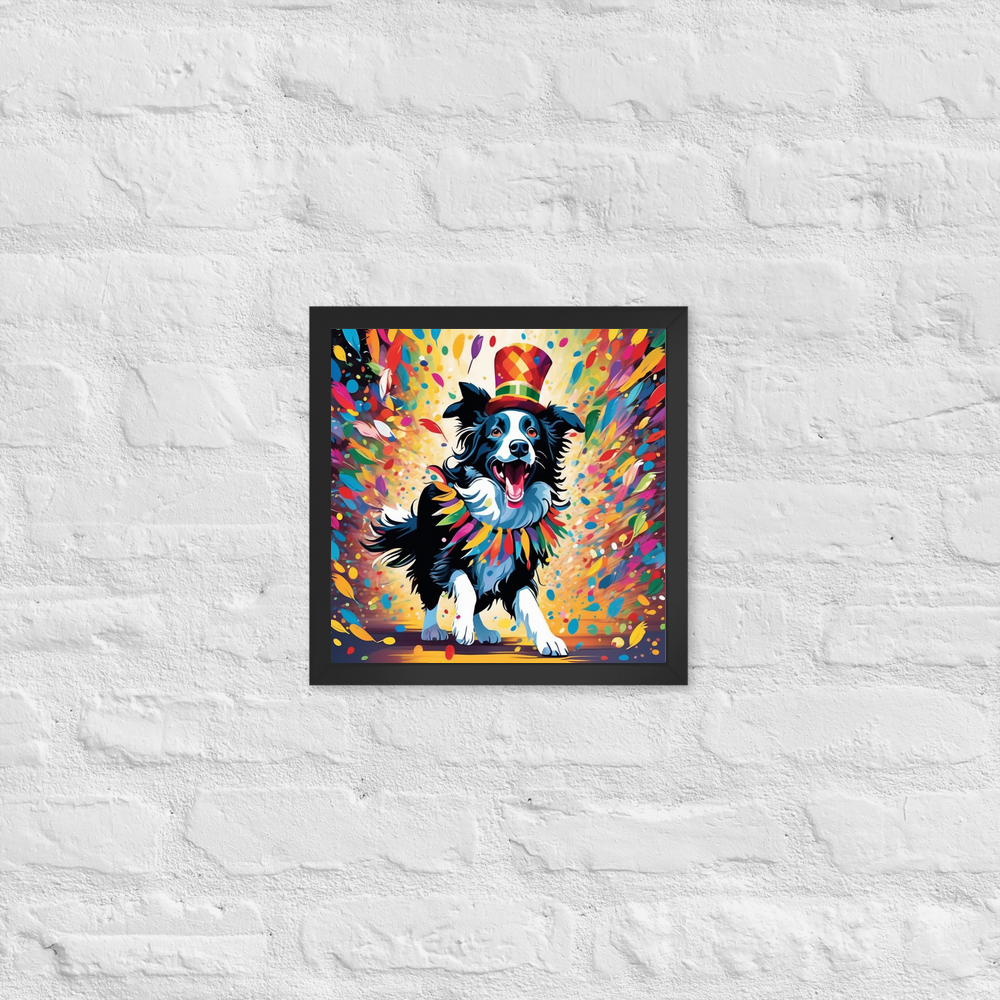 PugMug Custom Border Collie Framed Print