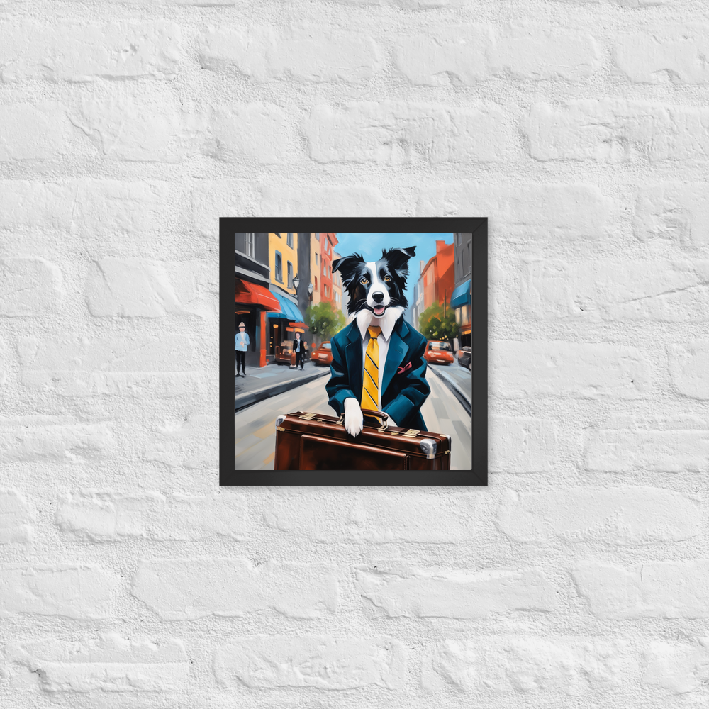 PugMug Custom Border Collie Framed Print