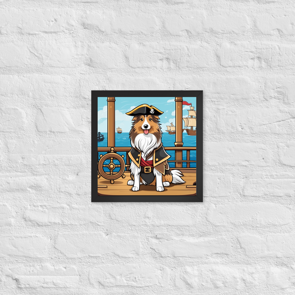 PugMug Custom Shetland Sheepdog Framed Print