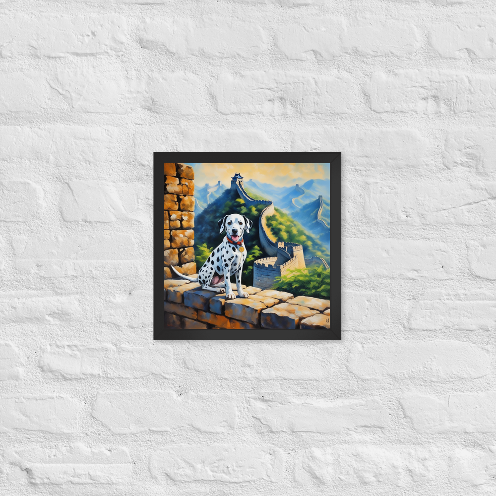 PugMug Custom Dalmatian Framed Print