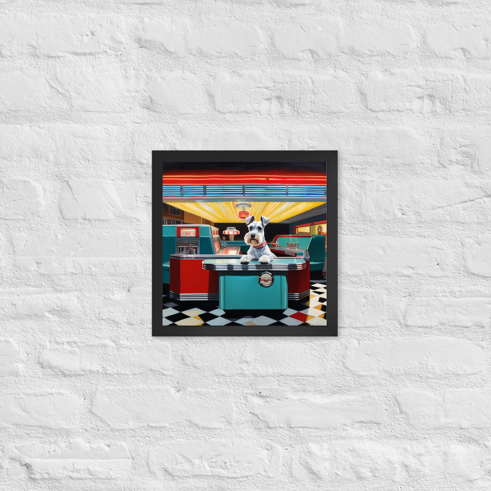 PugMug Custom Miniature Schnauzer Framed Print