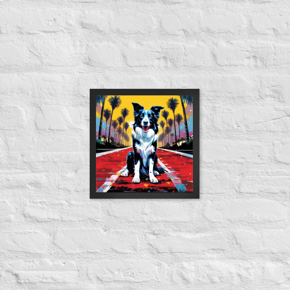 PugMug Custom Border Collie Framed Print