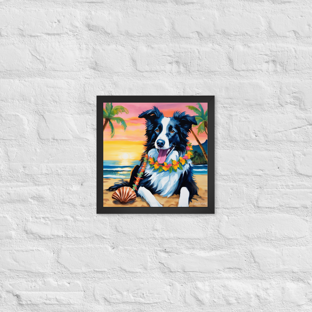 PugMug Custom Border Collie Framed Print