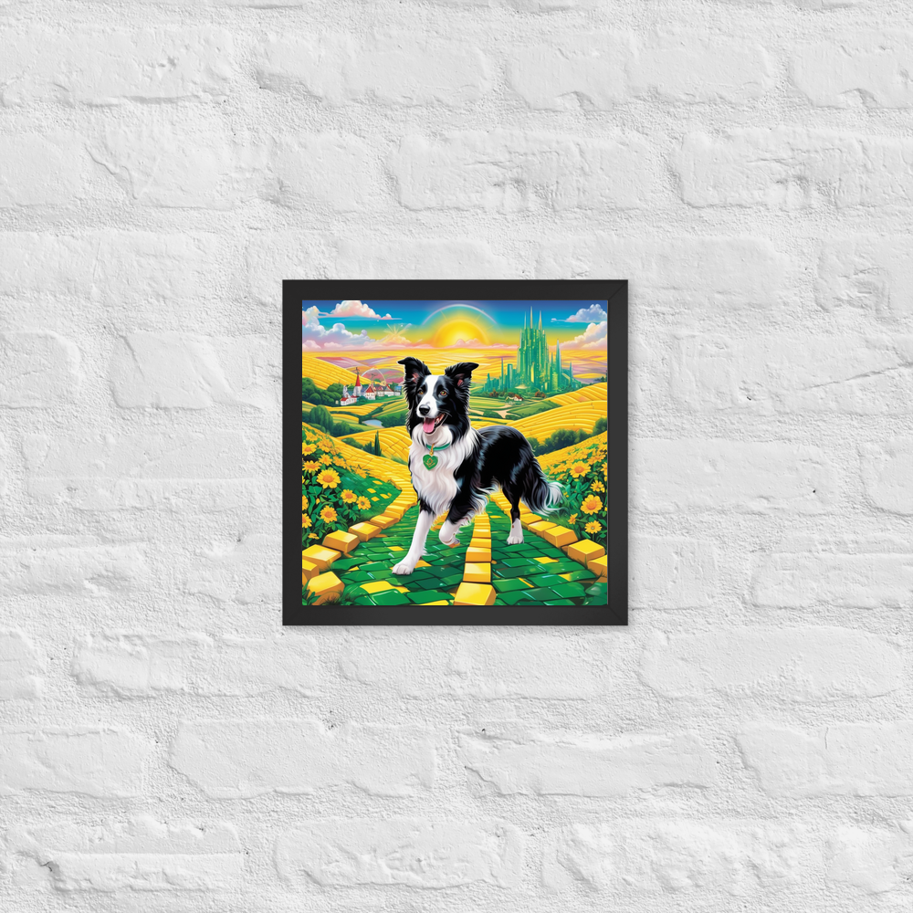 PugMug Custom Border Collie Framed Print