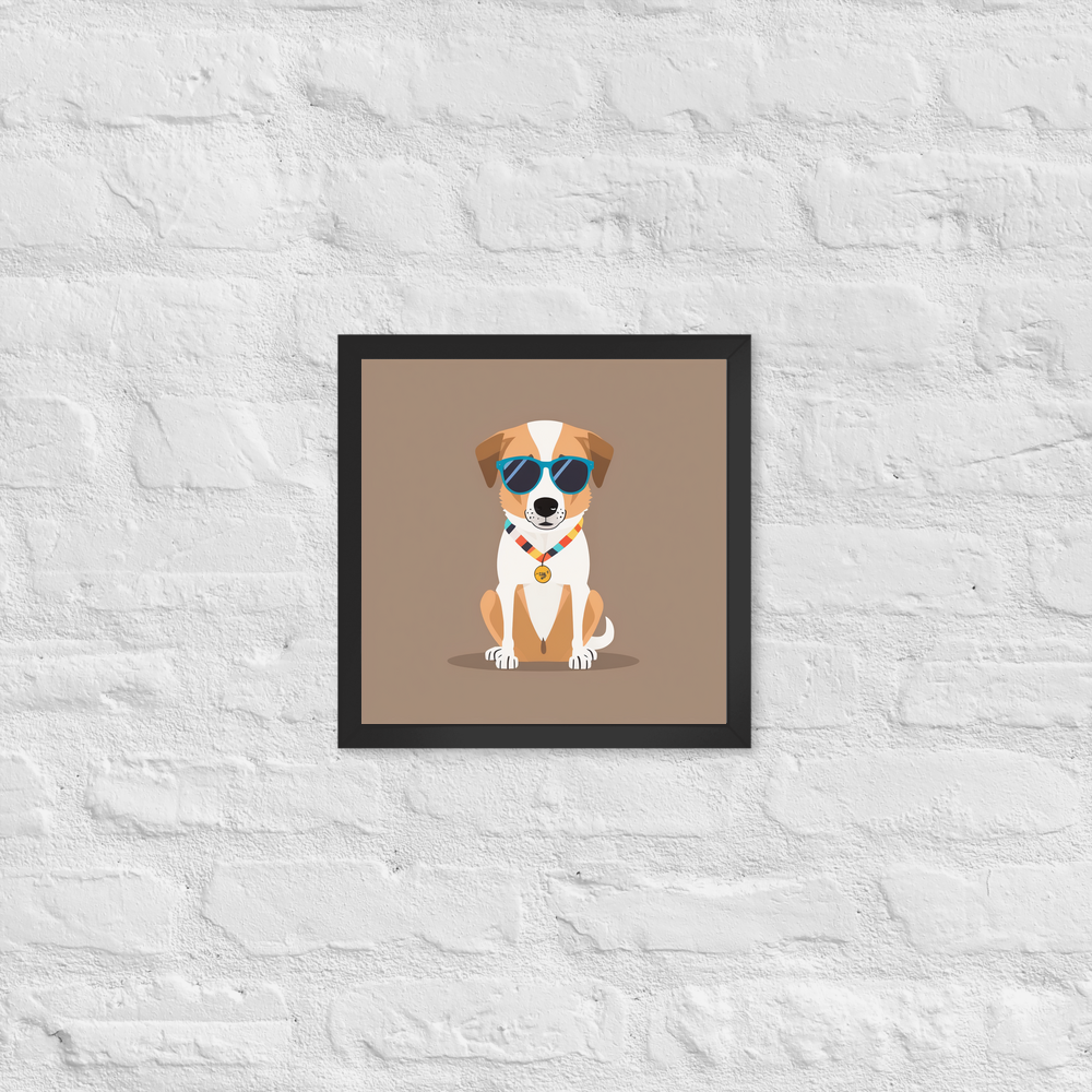PugMug Custom Hazim Framed Print