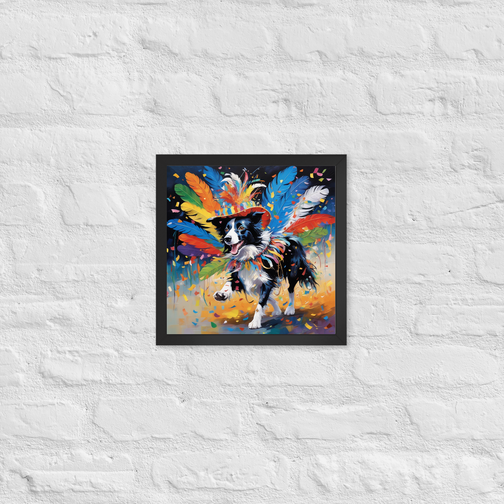 PugMug Custom Border Collie Framed Print