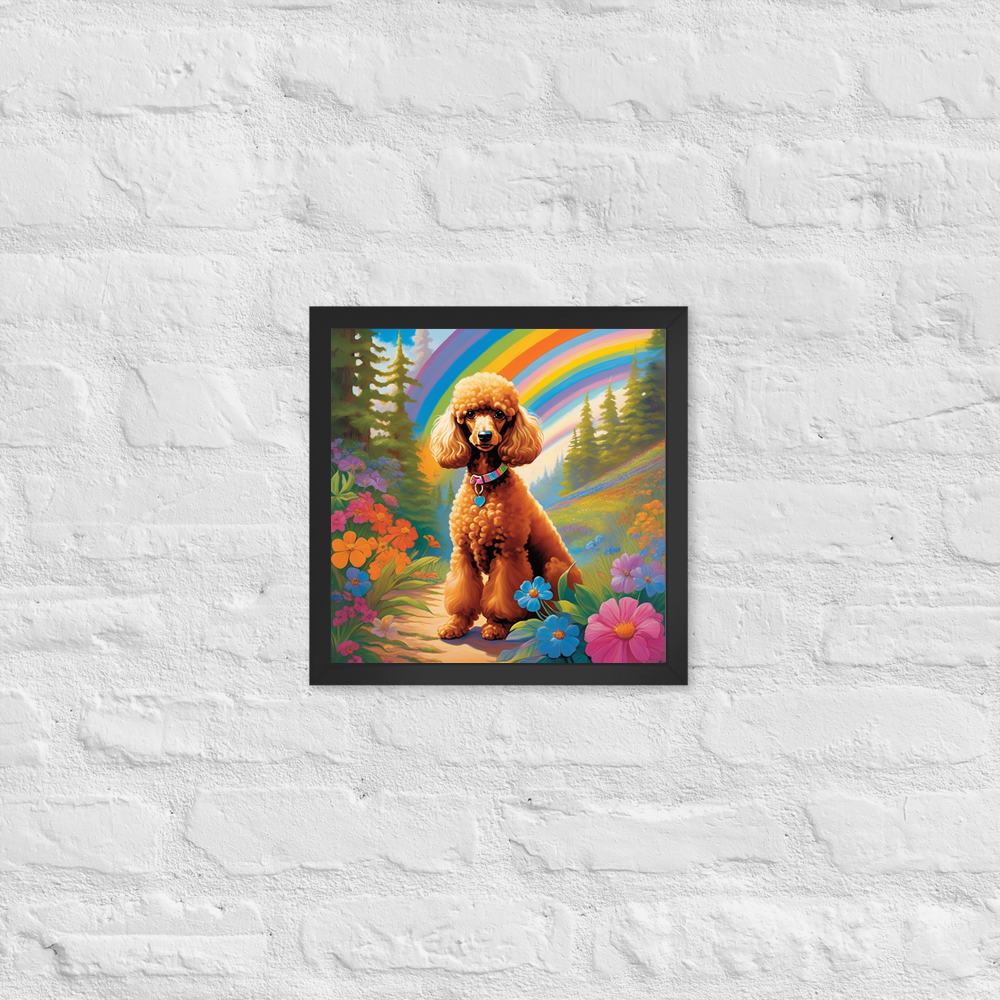 PugMug Custom Tan Poodle Framed Print