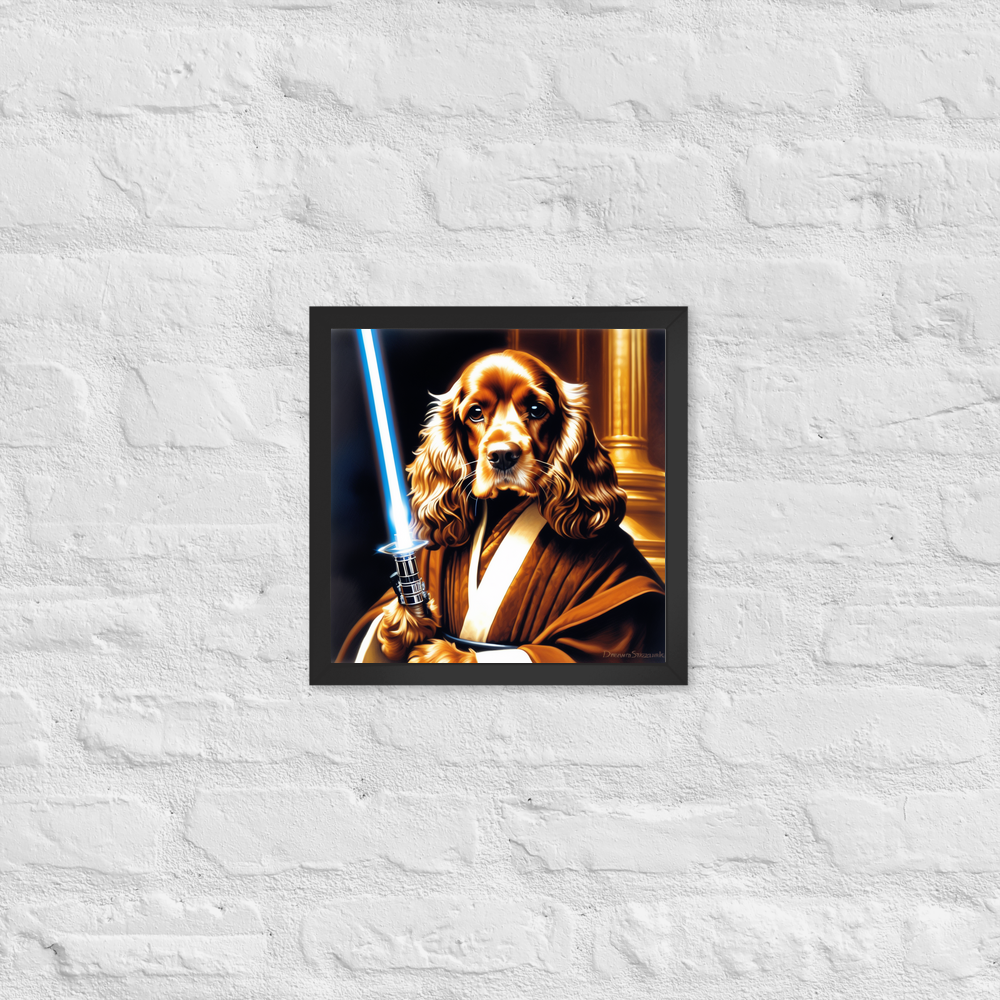 PugMug Custom English Cocker Spaniel Framed Print