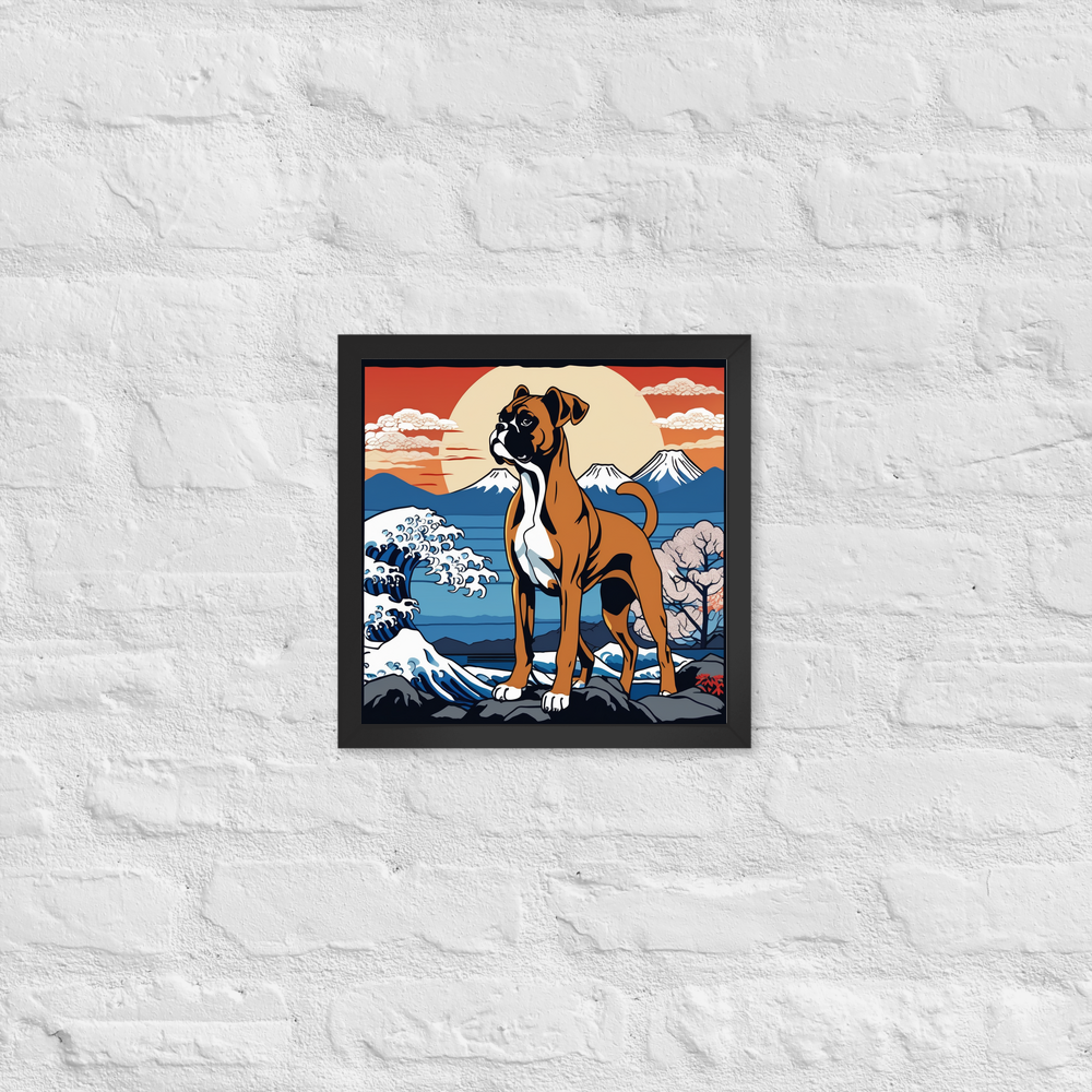 PugMug Custom Boxer Dog Framed Print