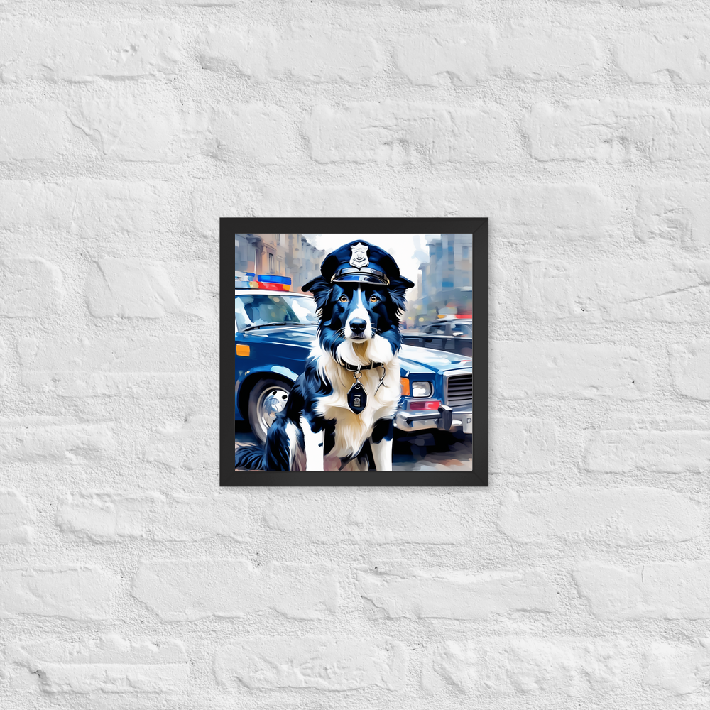 PugMug Custom Border Collie Framed Print