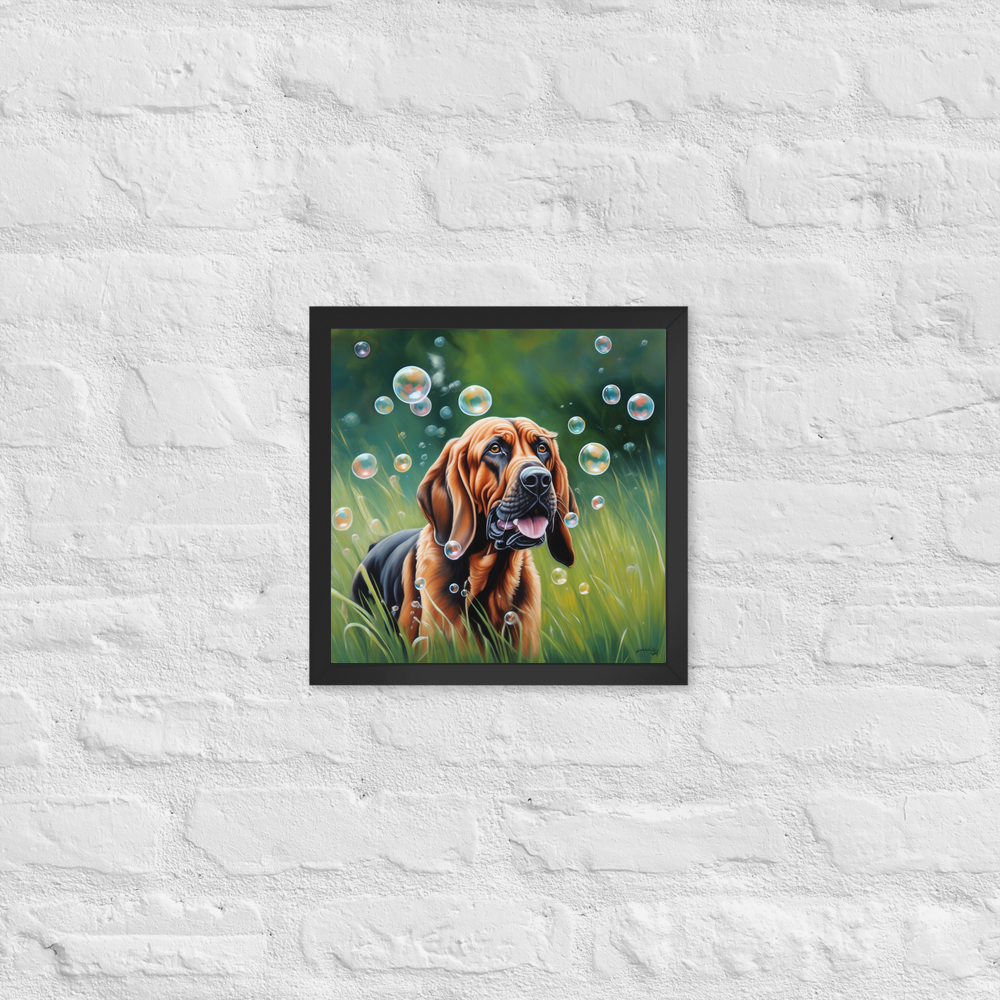 PugMug Custom Bloodhound Framed Print