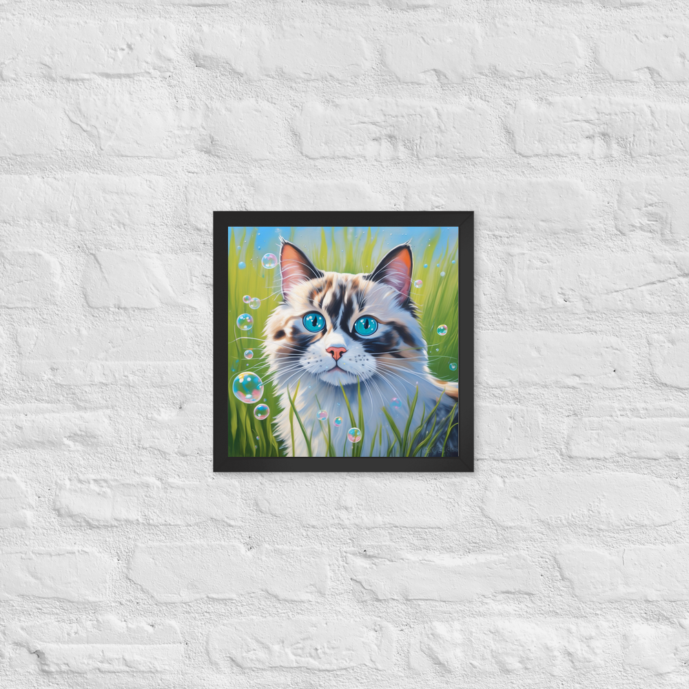 PugMug Custom Tabby Ragdoll Cat Framed Print