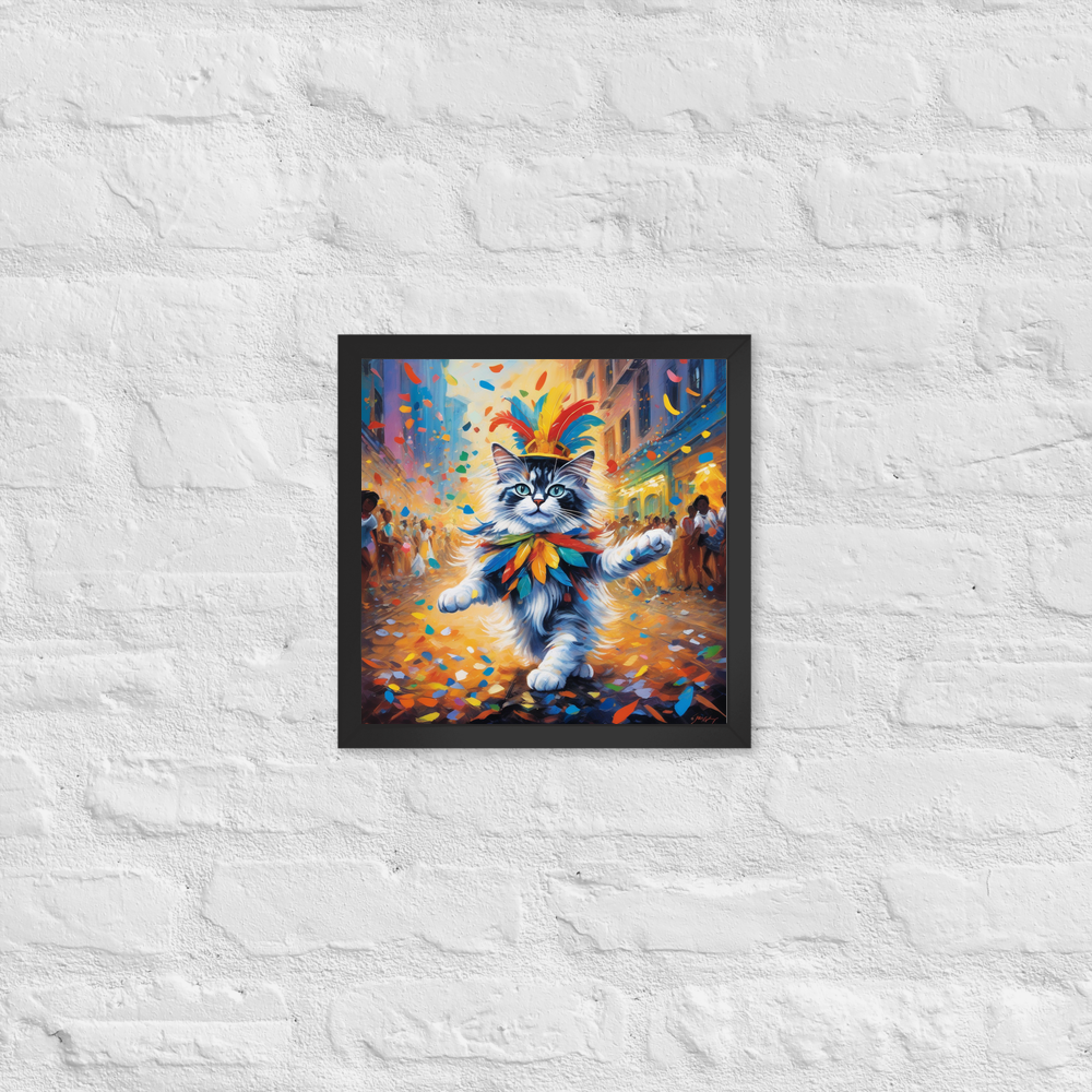 PugMug Custom Tabby Ragdoll Cat Framed Print